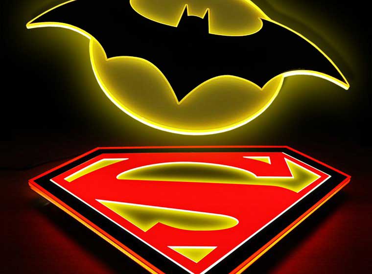 Batman Superman LED Signs
